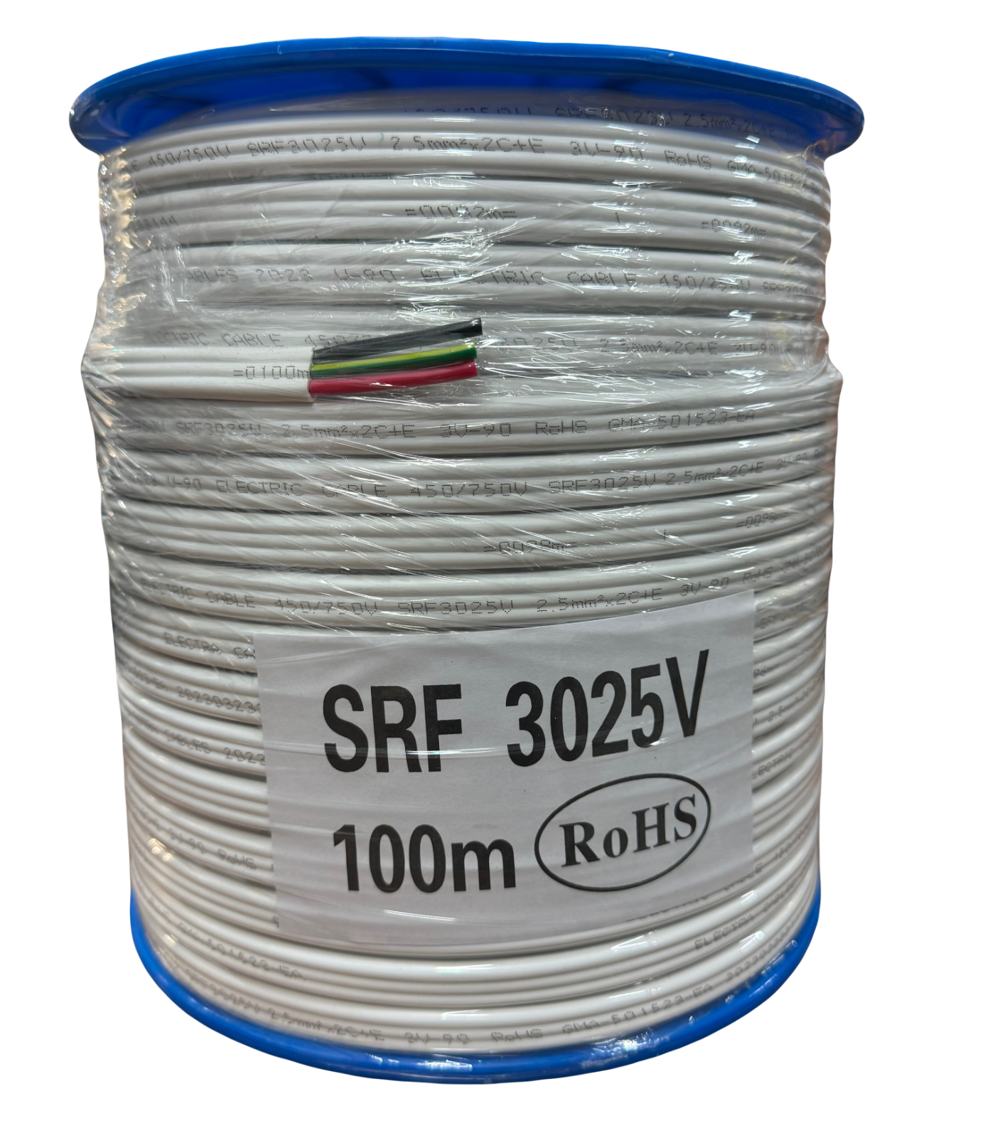 Electra Cable 2.5mm Twin and Earth - SRF3025V - Electrical TPS 100m Roll