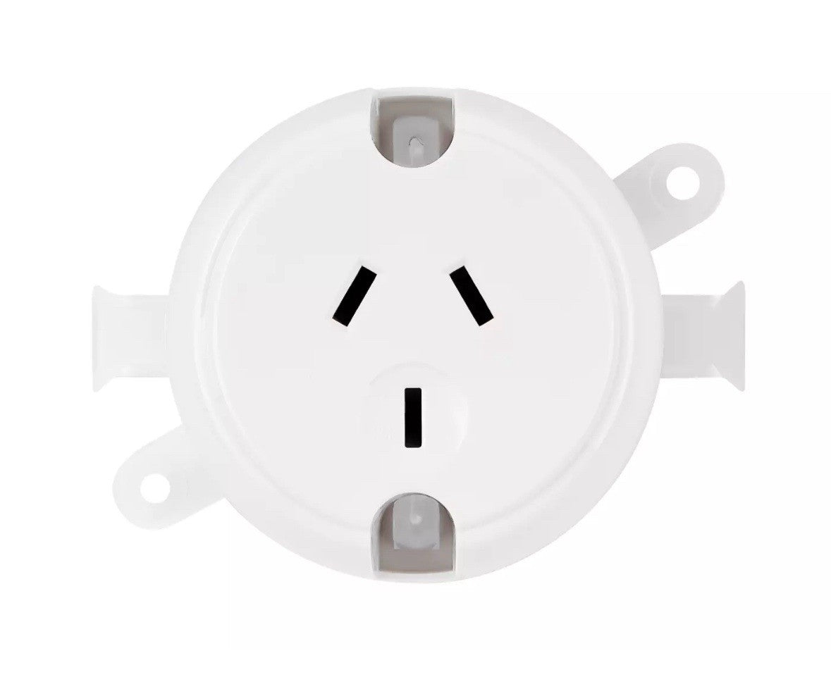 100x BULK Surface Sockets Plug Base Electrical Outlet Fan Base for LED Downlight
