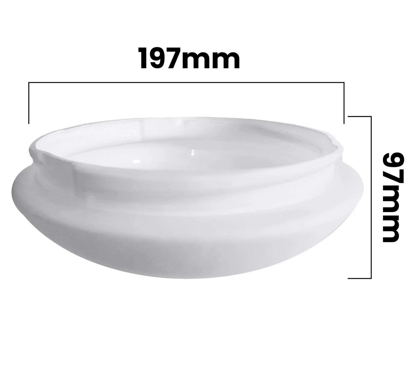 Brilliant Tempest II Ceiling Fan Replacement Glass Cover - 99988G05