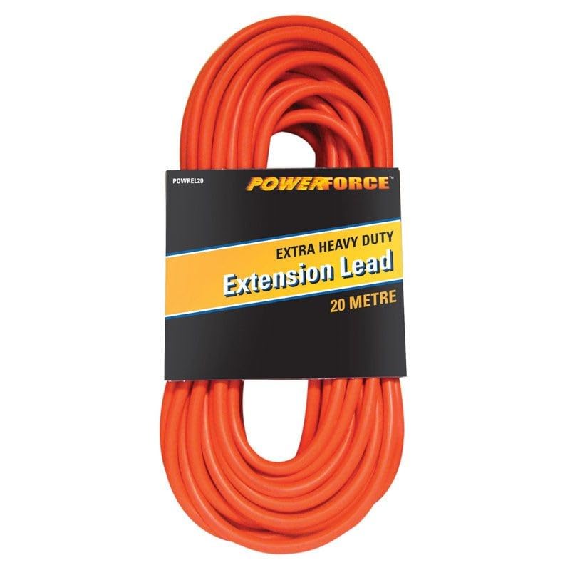 Powerforce 20M Extension Extra Heavy Duty Lead Cable, Red