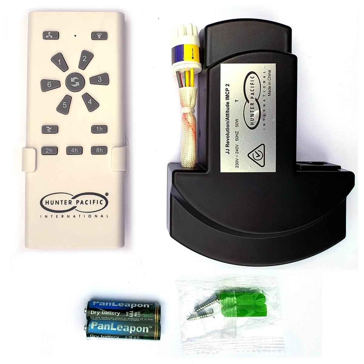 Hunter Pacific A1506 IMCP2 Ceiling Fan Remote and Receiver Kit 6 Speed with Timer