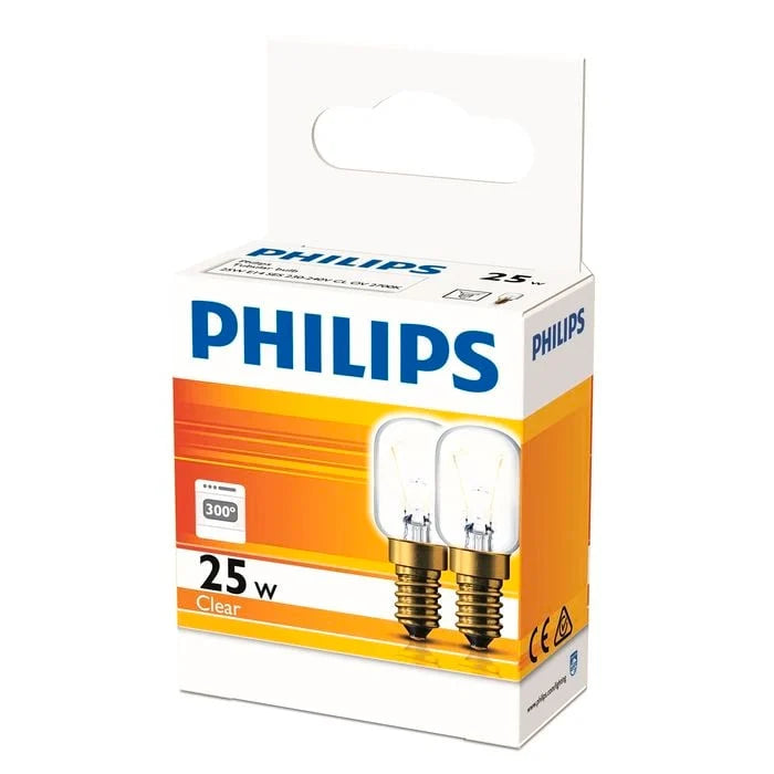 Philips PHLOVEN25W240VSES - 25W Oven Globe, SES, Clear (2 Pack)