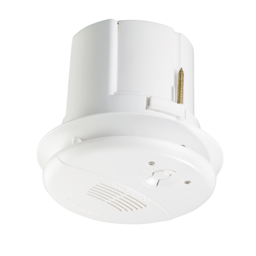Clipsal Flush Smoke Alarm 755PFM4 - Flush Mount 240V Smoke Detector + 9v Battery Backup