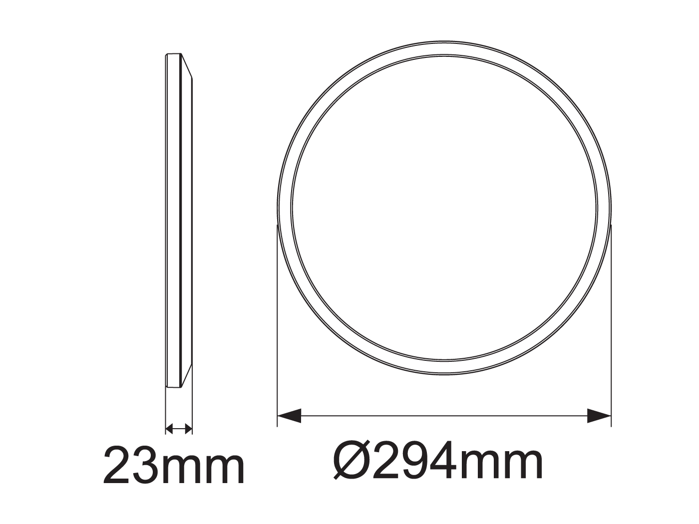 Energetic Ultrathin V Architectural Oyster 20W Five-Colour 240V Dimmable 181005V