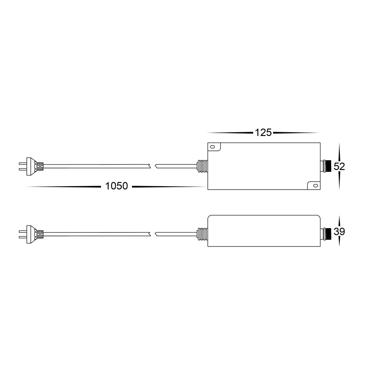 Havit Spitze HV1428RGBCW dimensions line drawing