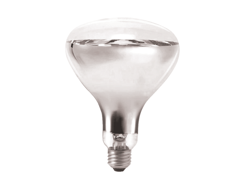 Bathroom Instant Heat Lamp Globe 240V E27 275W Clear R125 Infrared Reflector
