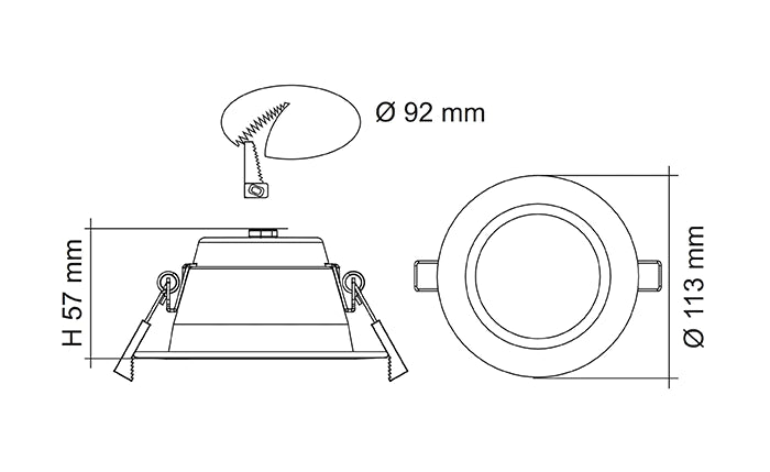 SAL S9071TC 10W LED downlight - image 2