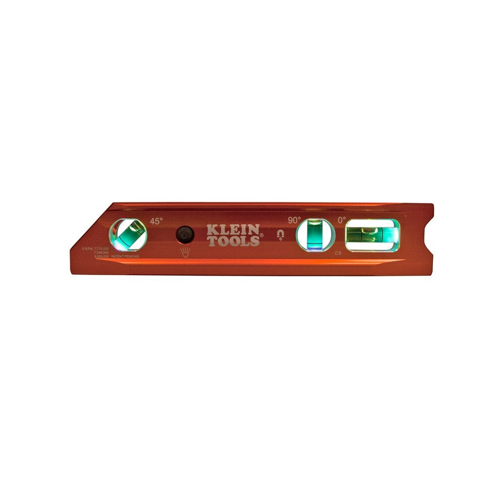 KLEIN TOOLS Aluminum Torpedo Level  High-visibility Orange 935RBLT