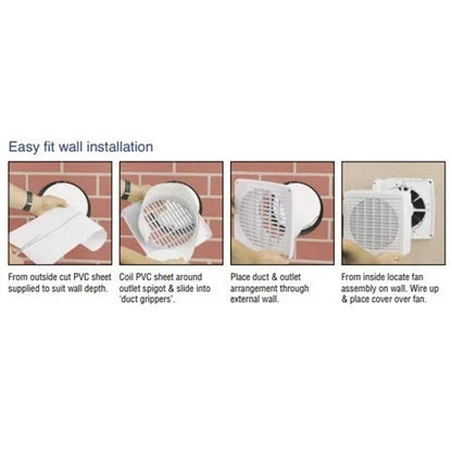 Clipsal by Schneider Electric  Clipsal Airflow 7106AN - Wall Mounted Exhaust Fan