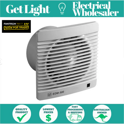 Fantech  Fantech EDM-300S | 150mm Wall / Ceiling Mounted Exhaust Fan
