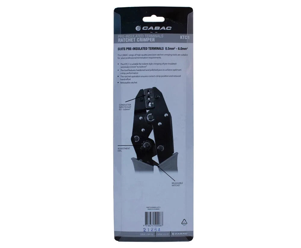 CABAC Pre-Insulated Terminal Crimper KTC1