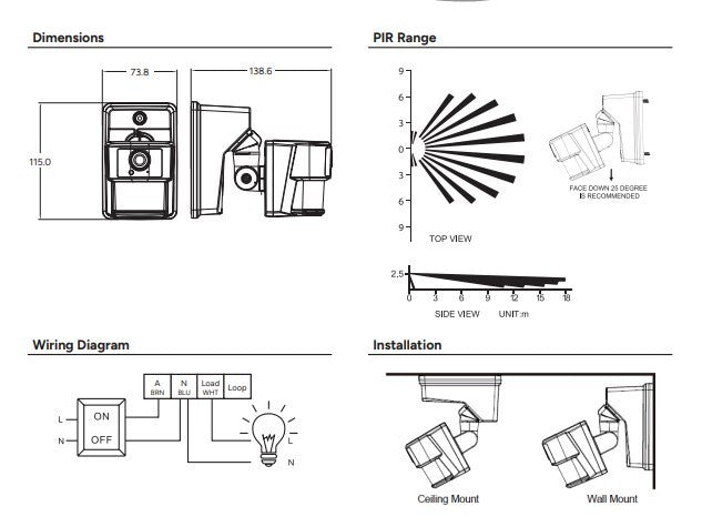 PSA Centrii CENSENCAM-W | Smart Outdoor Motion Sensor with Camera
