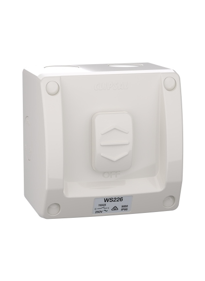 Clipsal Weather Protected Power Point Outlet Sockets + Switches  - Grey