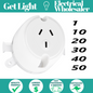 1 -50PC Surface Socket Plug Base 10A Electrical Outlet for Downlight Fan Sockets