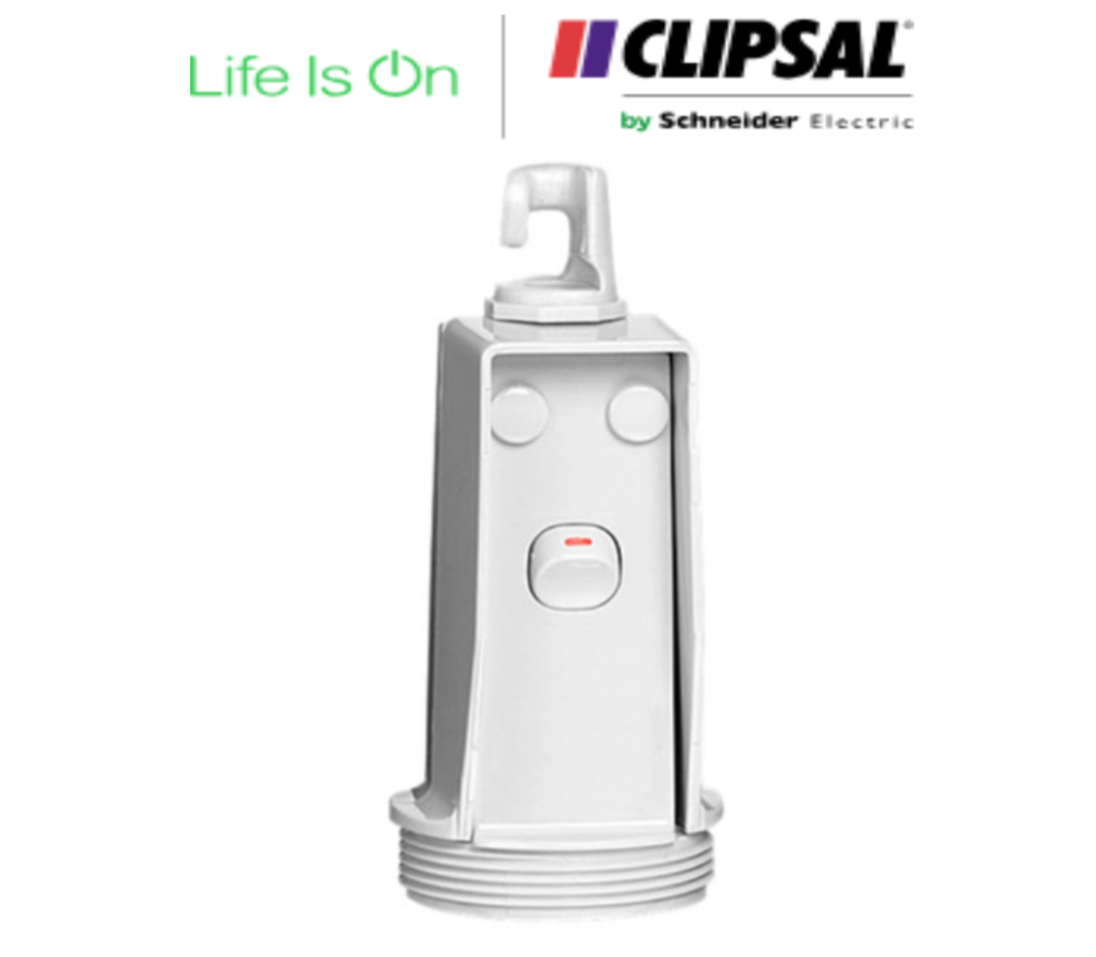 Clipsal SS15-GY Suspension Single Switch Socket 250V, 10A - Grey Clipsal SS15-GY