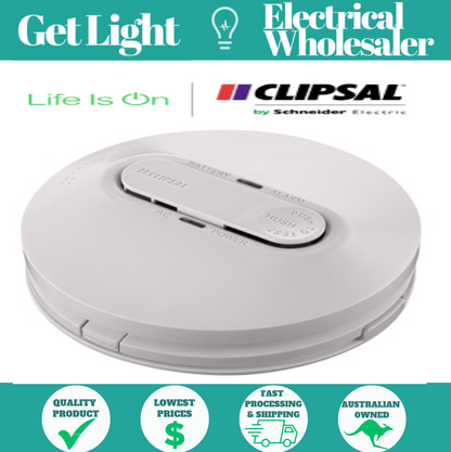 Clipsal by Schneider Electric 755RLPSMA4 | 240V Smoke alarm photoelectric