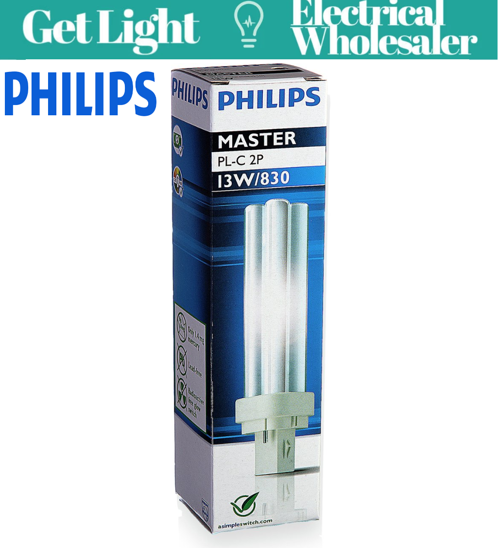 Philips MASTER PL-C 13W/830/2P - 2 Pin Cool Daylight 3K PHLPLC13W8302P