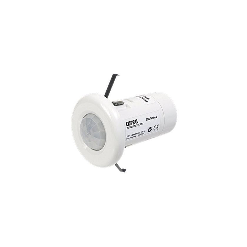Clipsal 753R-WE 360 Degree PIR Motion Sensor Passive Flush Mount