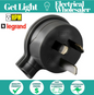 HPM 106/1BL - 3 Pin Flat Plug Top - Black  - Side Entry - 10Amp - 240Volts
