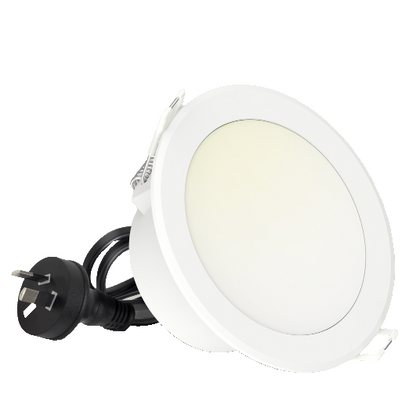 10 PACK - HPM DOWNLIGHT - LDLE90TRIWE Tri-Colour - LED - 90mm Cut Out Flex&Plug