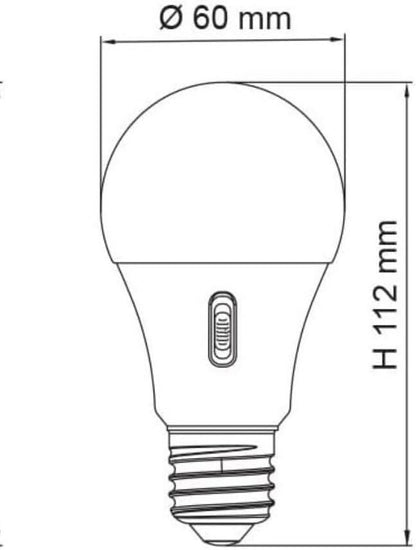 SAL LGS14TC-E27D - 12W ES GLS LED Lamp | Tri Colour 2.7K/4K/6K | Dimmable