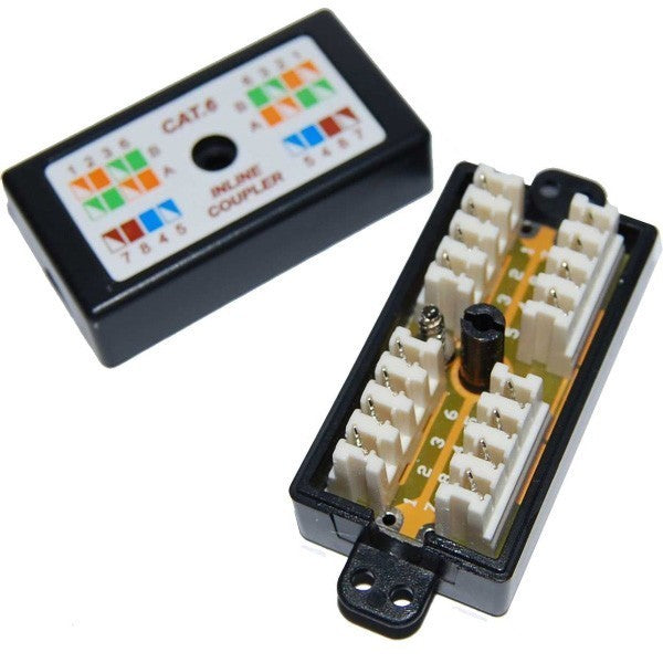 Cat6 Inline Cable Joiner IDC Punch-Down CAT6 Data Cable Joiner Coupler UL Listed