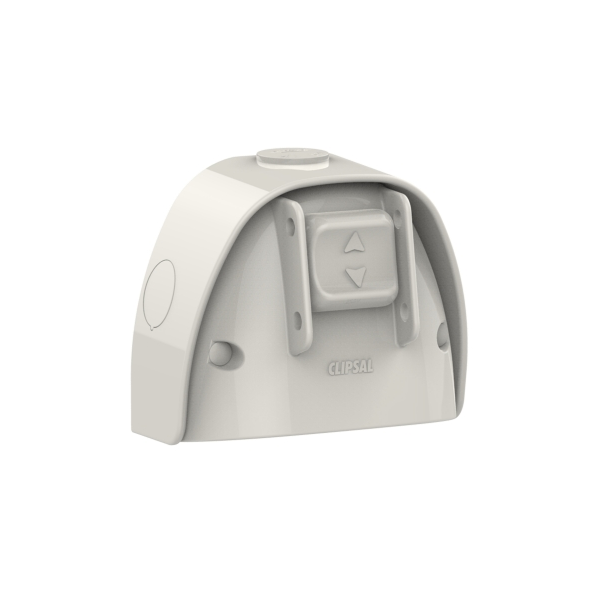 Clipsal WSC227-GY single weatherproof power point, grey