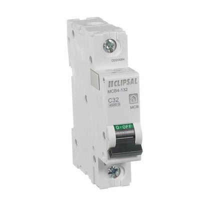 Clipsal by Schneider Electric 32amp Single Pole 4.5kA Circuit Breaker MCB4-132