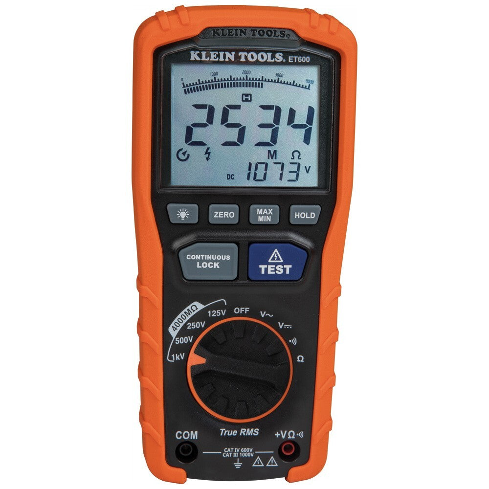 Klein Tools  Klein Tools ET600 | 1000V DC Digital Insulation Tester