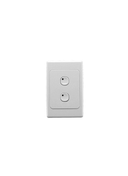 Clipsal 5032NL-WE 2000-SERIES C-BUS2 WALL SWITCH 2-Button Programmable