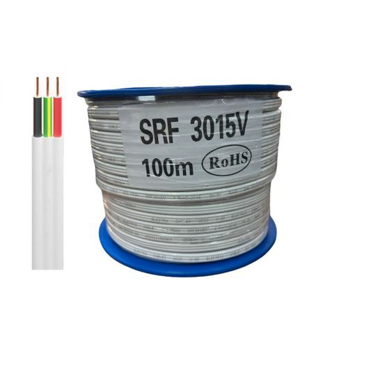 Electra Cable 1.5mm Twin and Earth - SRF3015V - Electrical TPS 100m Roll