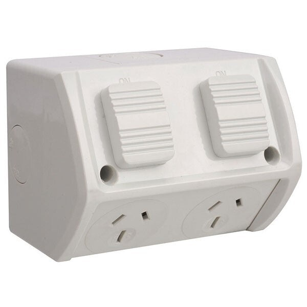 Weatherproof Double 2 GPO Power Point Outlet 10Amp IP53 Outdoor Waterproof AU