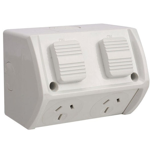 Weatherproof Double 2 GPO Power Point Outlet 10Amp IP53 Outdoor Waterproof AU