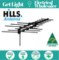 HILLS 01TBUV7F-4G  Tru-Band Metro Folding 7 Element UHF/VHF Antenna 4G Black