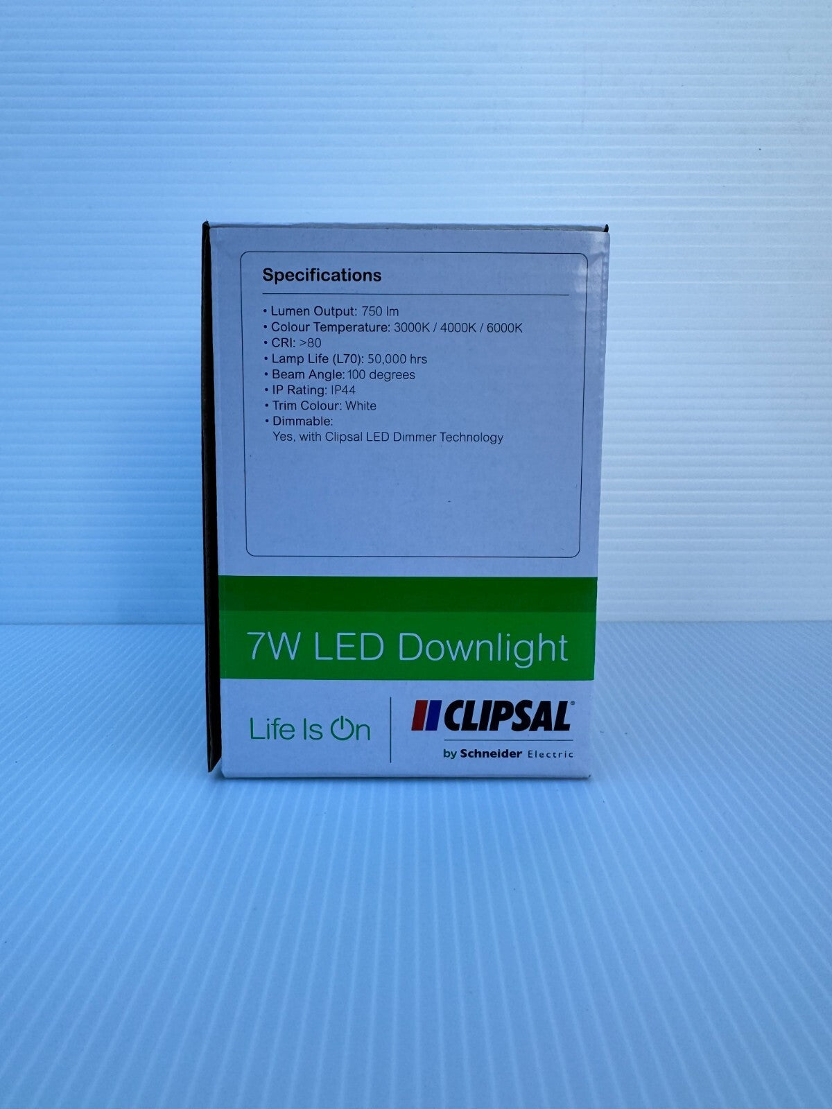x 40 NEW Clipsal 7W Tri-Colour Dimmable LED Downlight Kit 90mm | CLITPDL1C3
