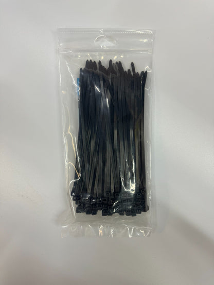 CABAC CABAC CT200BK-100 | Cable Ties 200mm x 4.8mm UV Resistant Black - 100 PACK