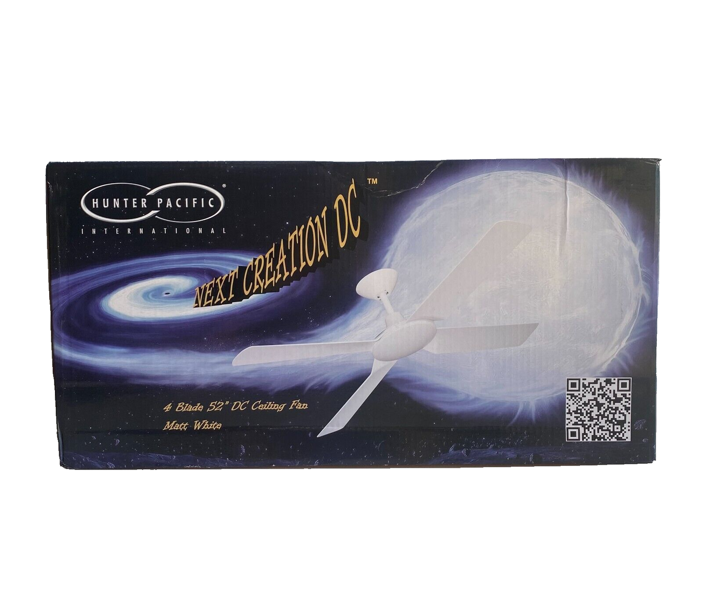 Hunter Pacific Next Creation V2  DC - 4 Blade - 52" - Matt White + Remote NC2151
