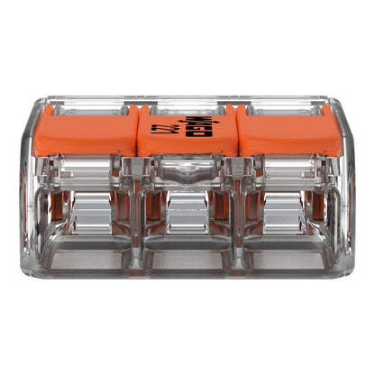 Wago 221-413 | 4mm² 3-Way Compact Splicing Connector | Jar of 50
