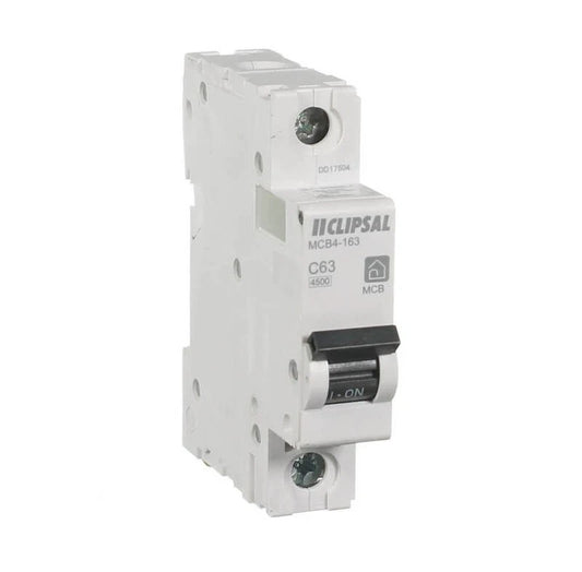 Clipsal MCB4-163 Resi Max Circuit Breaker 63A Single Pole 4.5kA