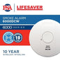 PSA 6000DCW Smoke Alarm - Wireless Photoelectric Sensor Detector  -LIFESAVER