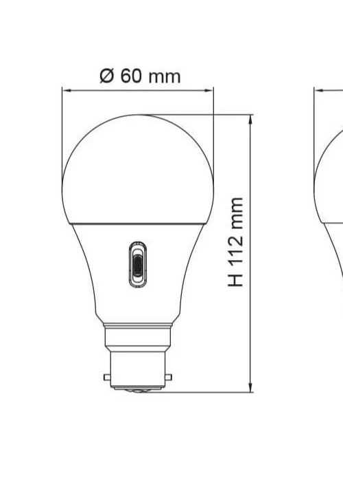 SAL  SAL LGS10TC-B22 | 10W BC GLS LED Lamp | Tri Colour 2.7K/4K/6K