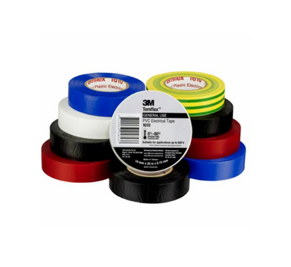 3M  Vinyl Electrical Insulation Tape Rainbow 19mm x 0.16mm x 20m - 3M1610-RBOW