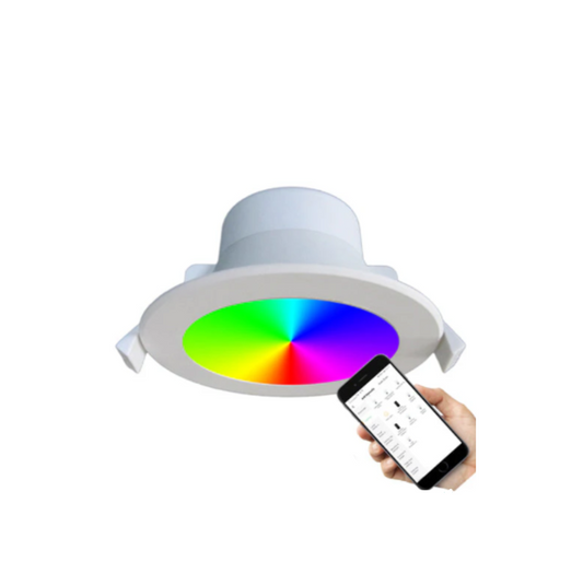 CLA LED SMART DOWNLIGHT 9W SMTNOVA1, WHITE ROUND DIMMABLE TRI-CCT & RGB