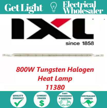 IXL Heat Lamp Halogen 800W 240V R7s 258mm Long - 11380