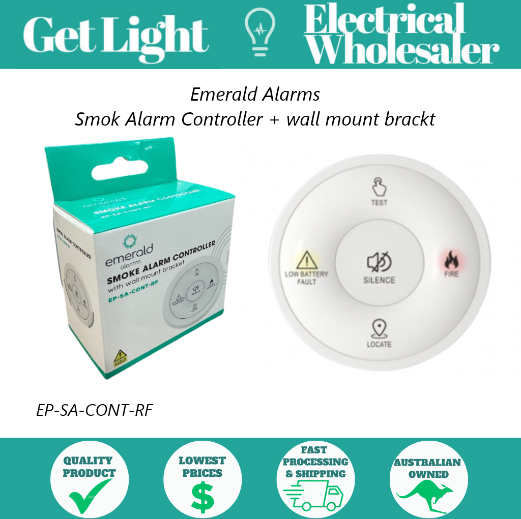 Emerald Smoke Alarm Controller  Emerald Planet + Wall MountBracket EP-SA-CONT-RF