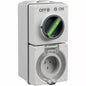 Clipsal EY56C310 Easy56 flat 3 pin switched socket outlet 10A