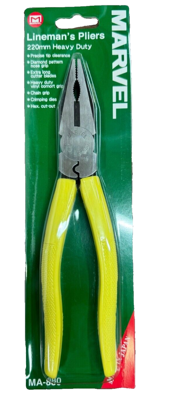 Electricians Marvel MA-880 Linesman Combination Pliers For Cable Tools