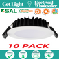 10 PACK SAL Ecogem S9041 TC WH Downlight Kit 92mm CutOut TriColour 10 Watt