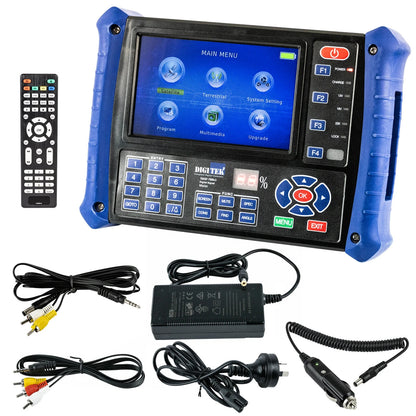 DIGITEK 18ASF-7000v3 Digital TV and Satellite Signal Meter DVB-S, DVB-S2 & DVB-T
