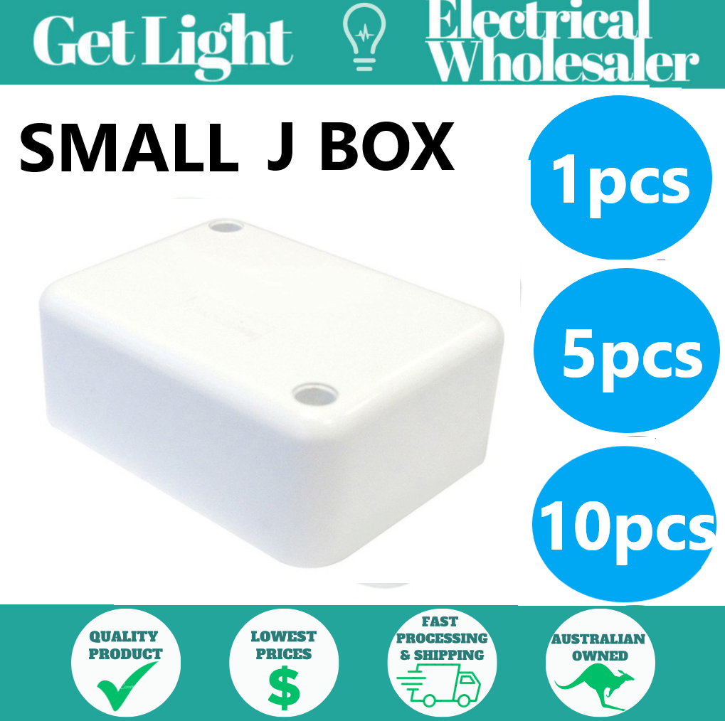 Small Electrical Junction Box with Connectors 65mm  x 65mm x 38mm